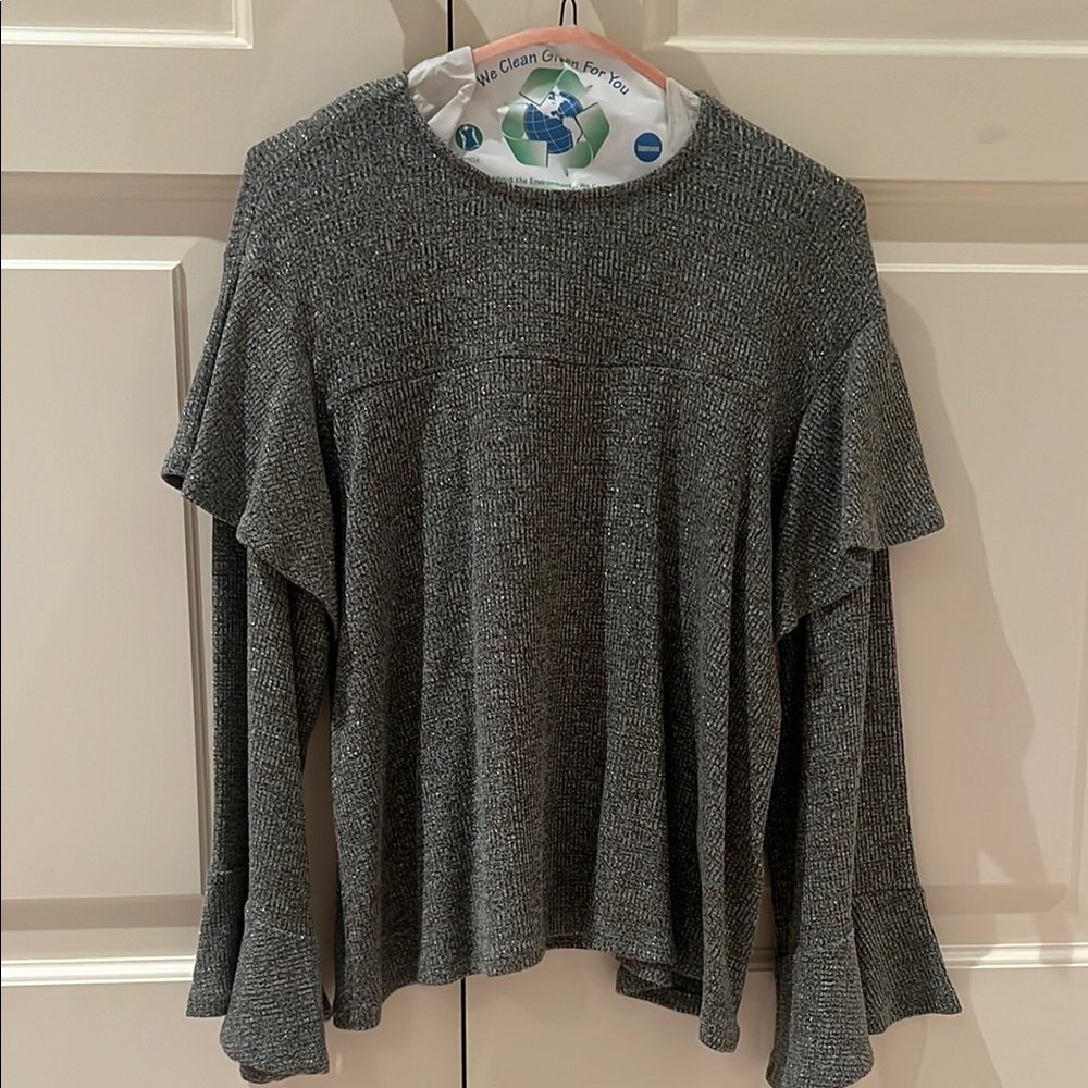 Rachel Pally Gray Crew Neck Sweater
